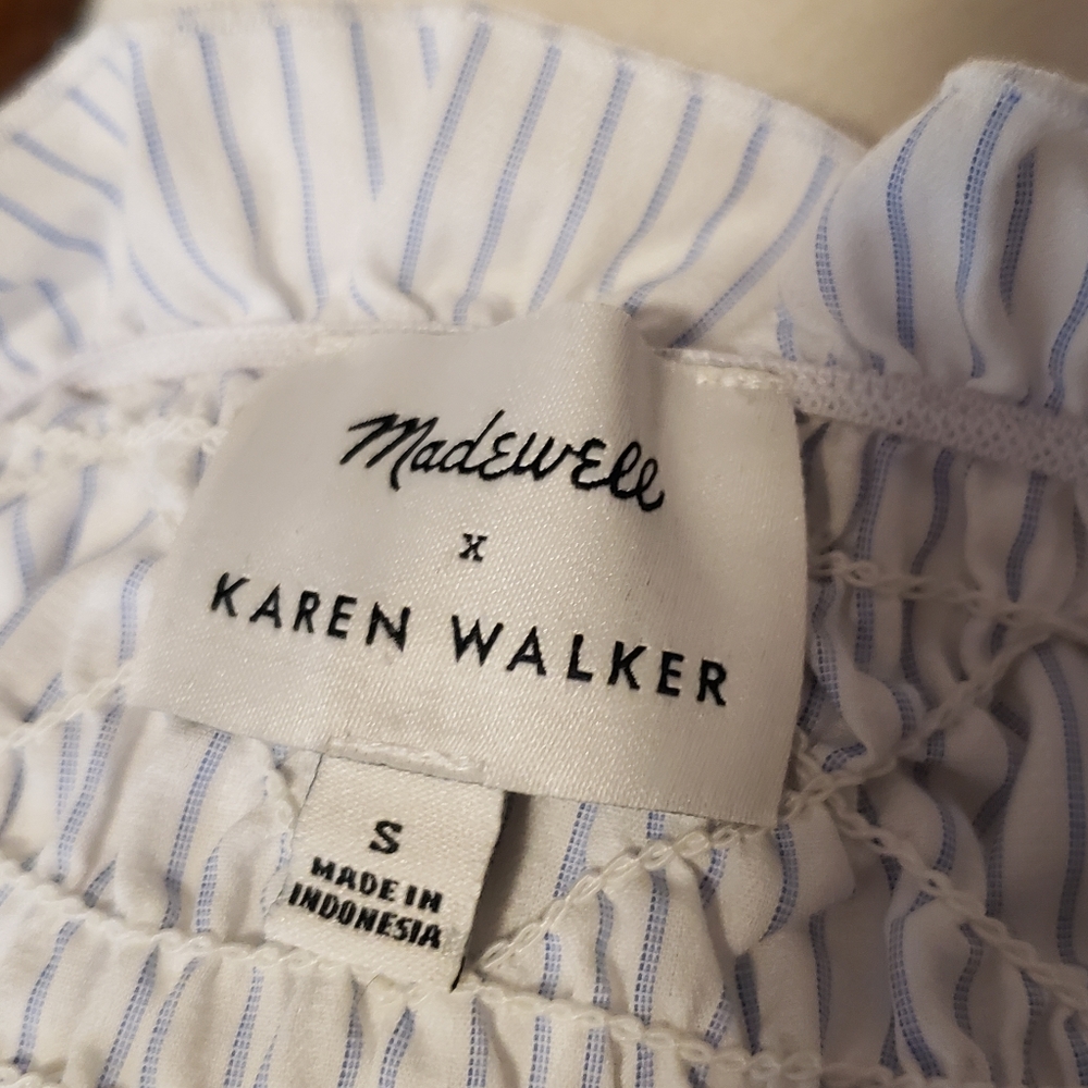 Madewell x Karen Walker Striped Ruffle Top - Picture 6 of 9